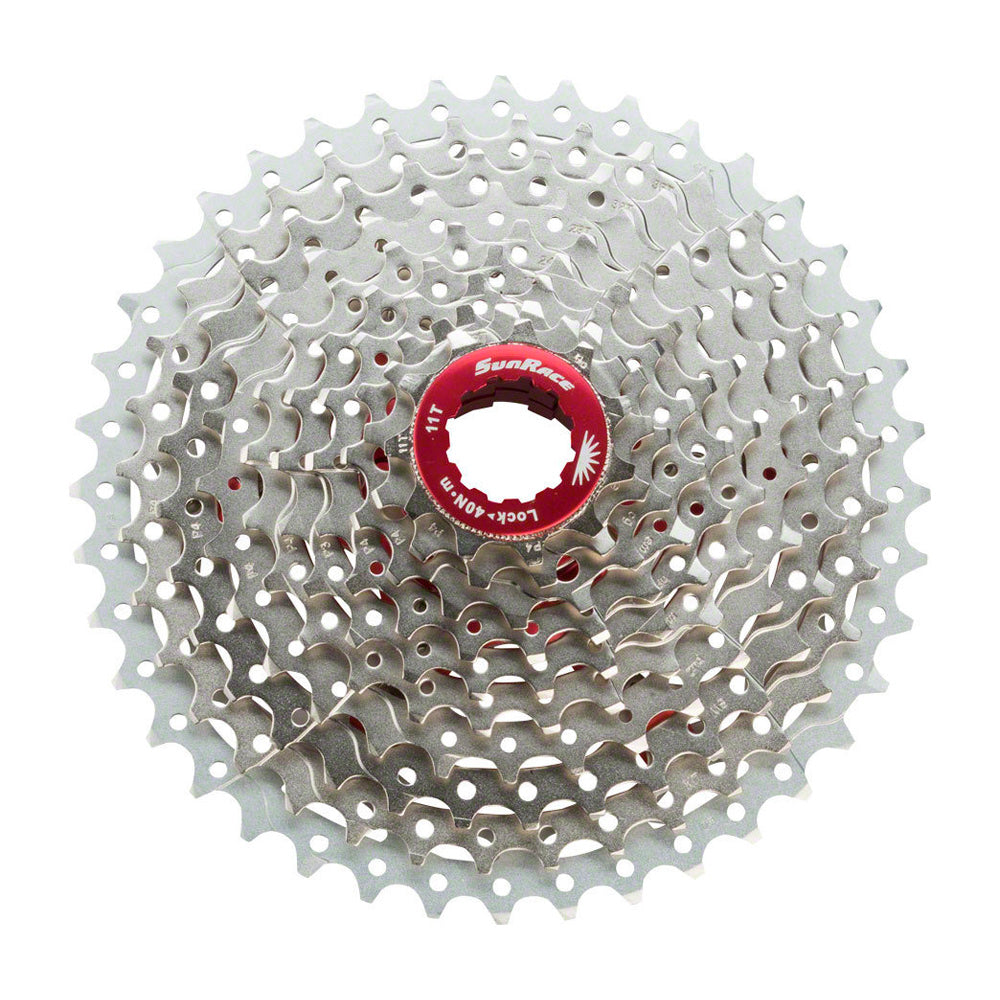 Cassette Sun Race CSMX3 10 sp. 11-42T For Shimano/Sram Metallic Silver