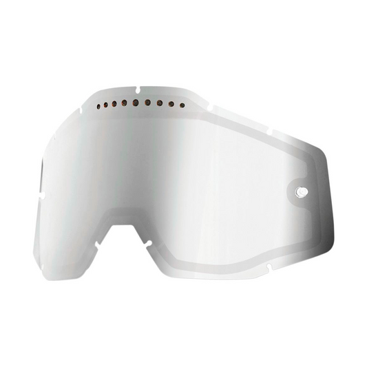 Goggles Shield 100% Replacement Lens AntiFog  (MIRROR/SMOKE)(RC1,AC1,ST1)